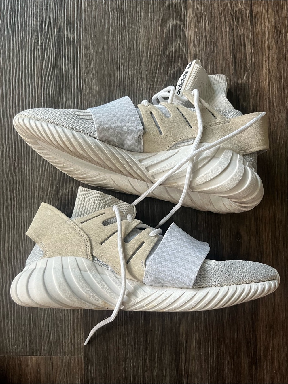 Adidas Tubular Doom Primeknit "Vintage White" men’s size 10